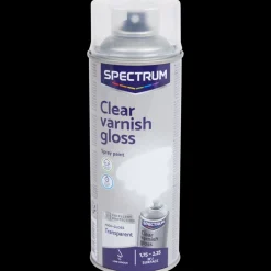 Spectrum hoogglans blanke lak transparant Transparant 400 ml | Action NL