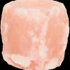 Zoutsteen theelichthouder Mineraal Roze | Action NL